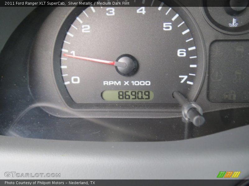 Silver Metallic / Medium Dark Flint 2011 Ford Ranger XLT SuperCab