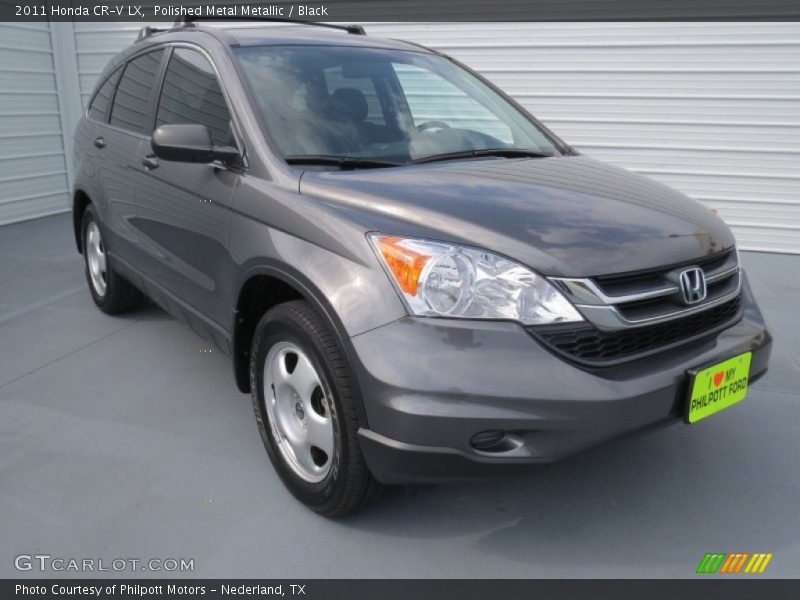 Polished Metal Metallic / Black 2011 Honda CR-V LX