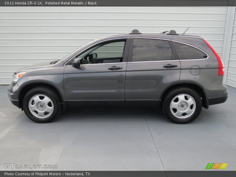 Polished Metal Metallic / Black 2011 Honda CR-V LX
