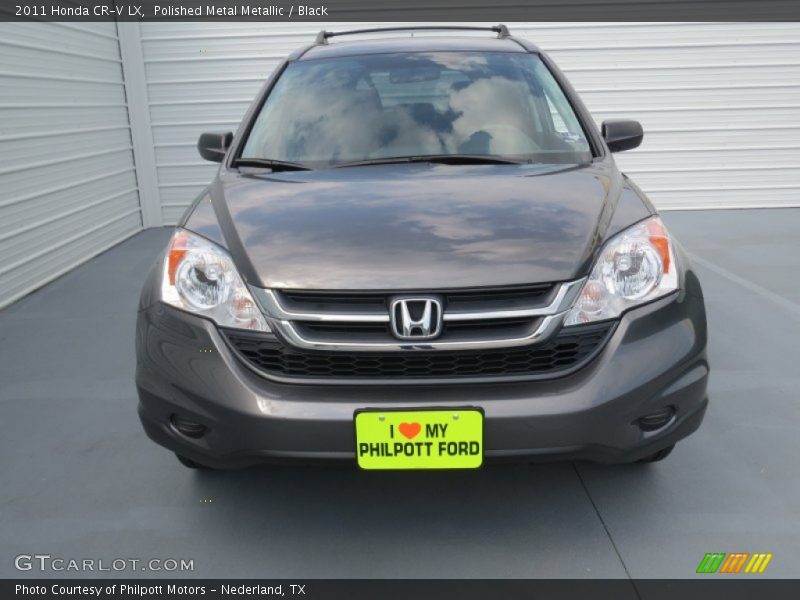 Polished Metal Metallic / Black 2011 Honda CR-V LX