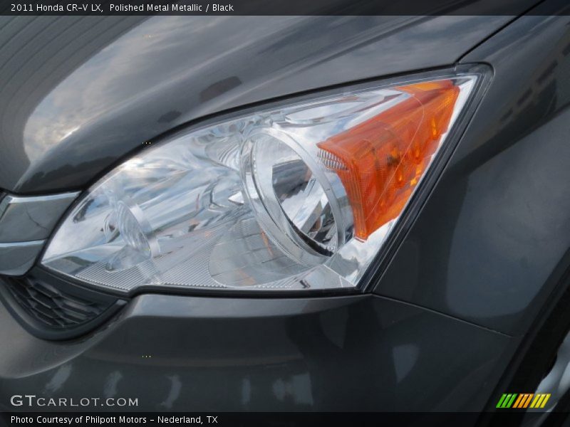 Polished Metal Metallic / Black 2011 Honda CR-V LX