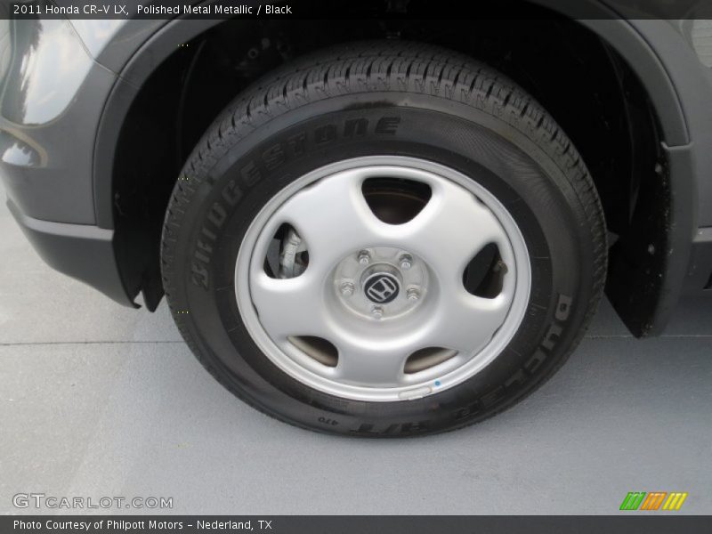 Polished Metal Metallic / Black 2011 Honda CR-V LX
