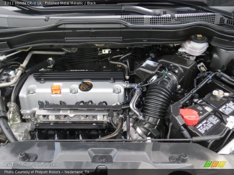 Polished Metal Metallic / Black 2011 Honda CR-V LX