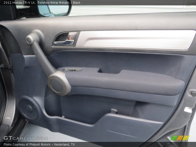 Polished Metal Metallic / Black 2011 Honda CR-V LX