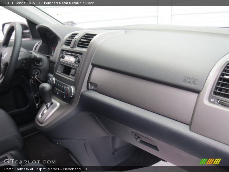 Polished Metal Metallic / Black 2011 Honda CR-V LX