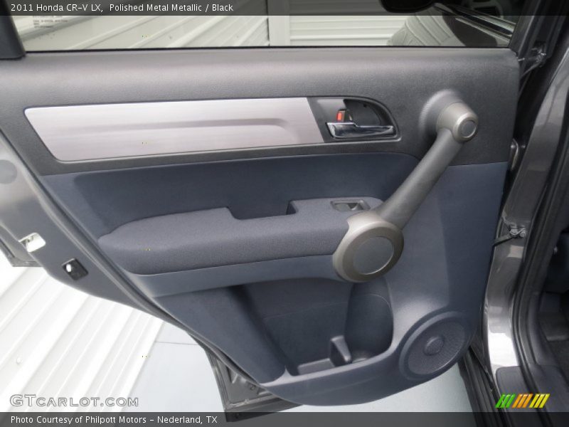 Polished Metal Metallic / Black 2011 Honda CR-V LX