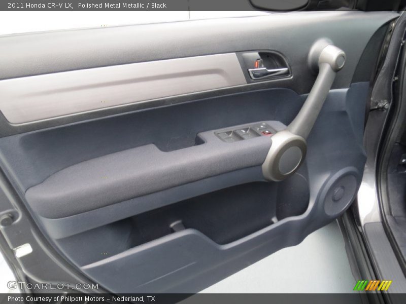 Polished Metal Metallic / Black 2011 Honda CR-V LX