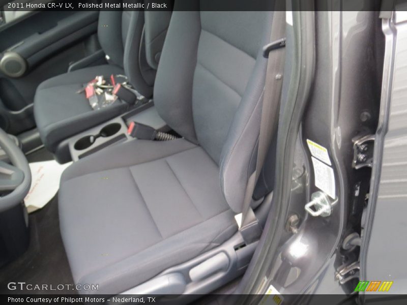 Polished Metal Metallic / Black 2011 Honda CR-V LX