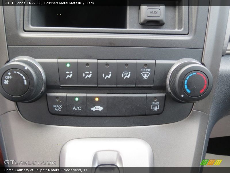 Polished Metal Metallic / Black 2011 Honda CR-V LX