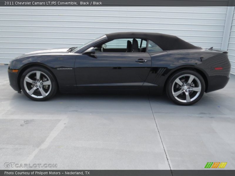 Black / Black 2011 Chevrolet Camaro LT/RS Convertible