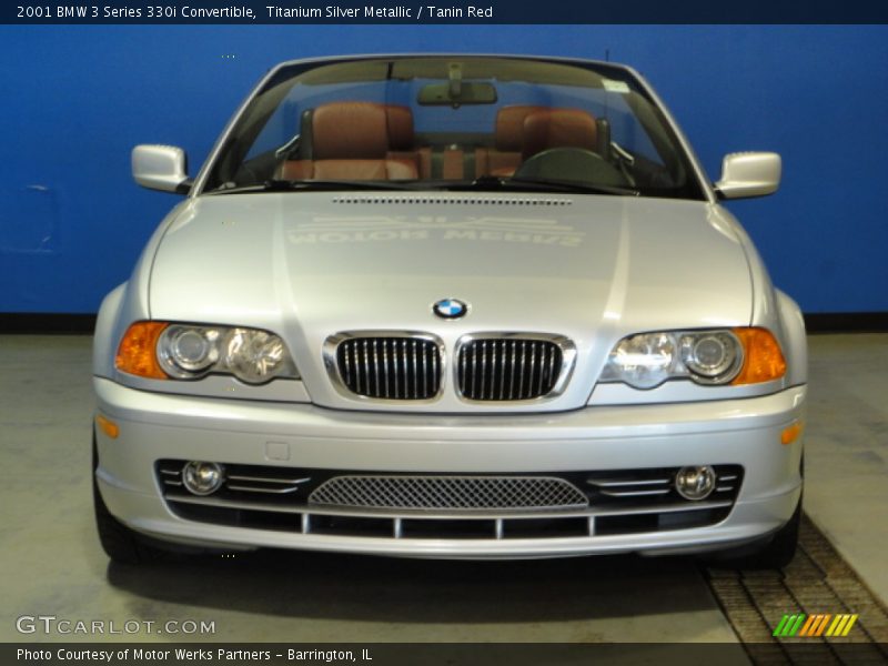 Titanium Silver Metallic / Tanin Red 2001 BMW 3 Series 330i Convertible