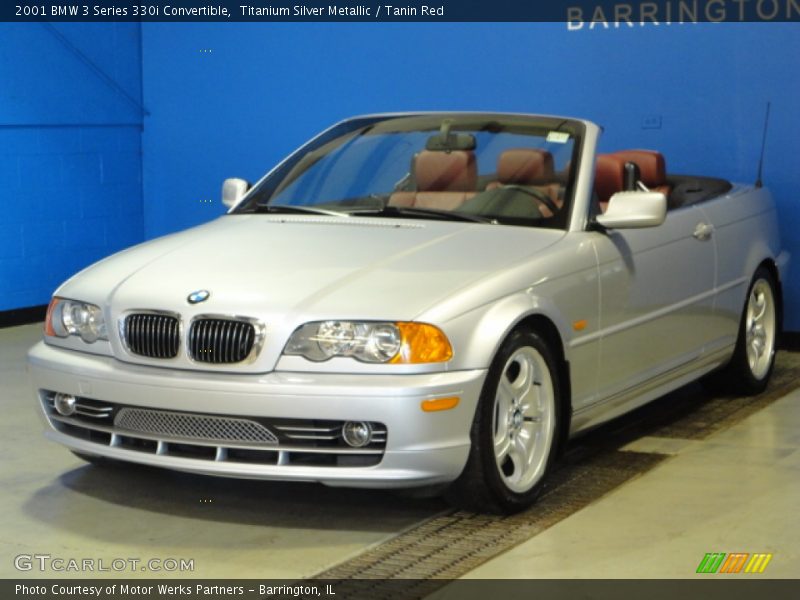 Titanium Silver Metallic / Tanin Red 2001 BMW 3 Series 330i Convertible