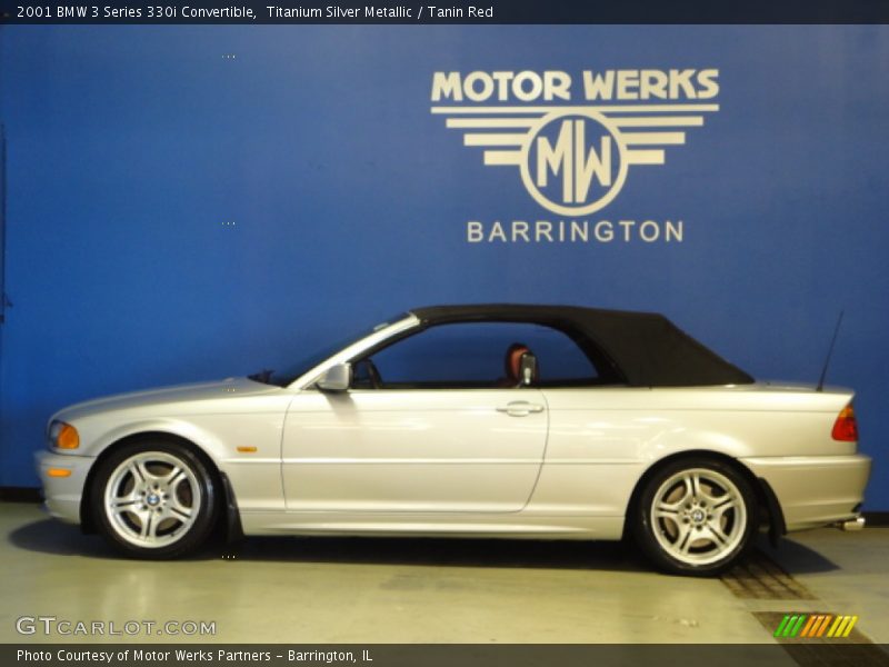 Titanium Silver Metallic / Tanin Red 2001 BMW 3 Series 330i Convertible
