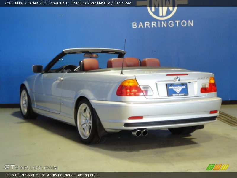Titanium Silver Metallic / Tanin Red 2001 BMW 3 Series 330i Convertible