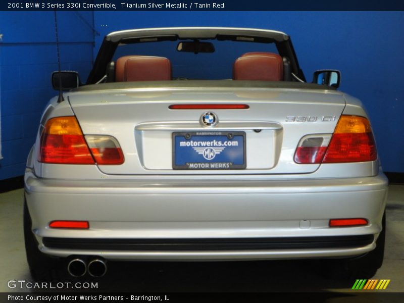 Titanium Silver Metallic / Tanin Red 2001 BMW 3 Series 330i Convertible