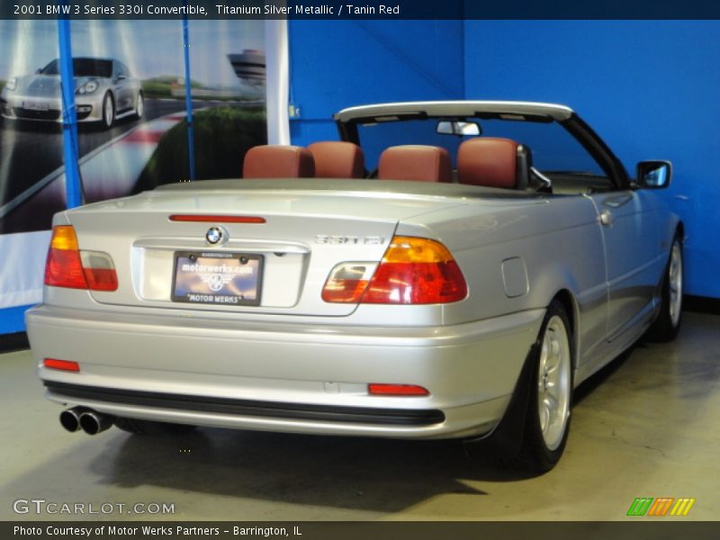 Titanium Silver Metallic / Tanin Red 2001 BMW 3 Series 330i Convertible