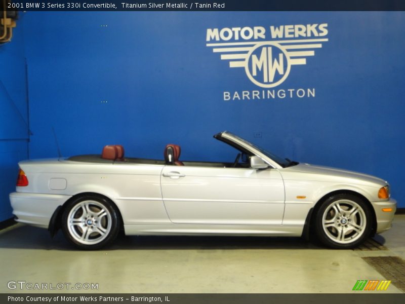 Titanium Silver Metallic / Tanin Red 2001 BMW 3 Series 330i Convertible