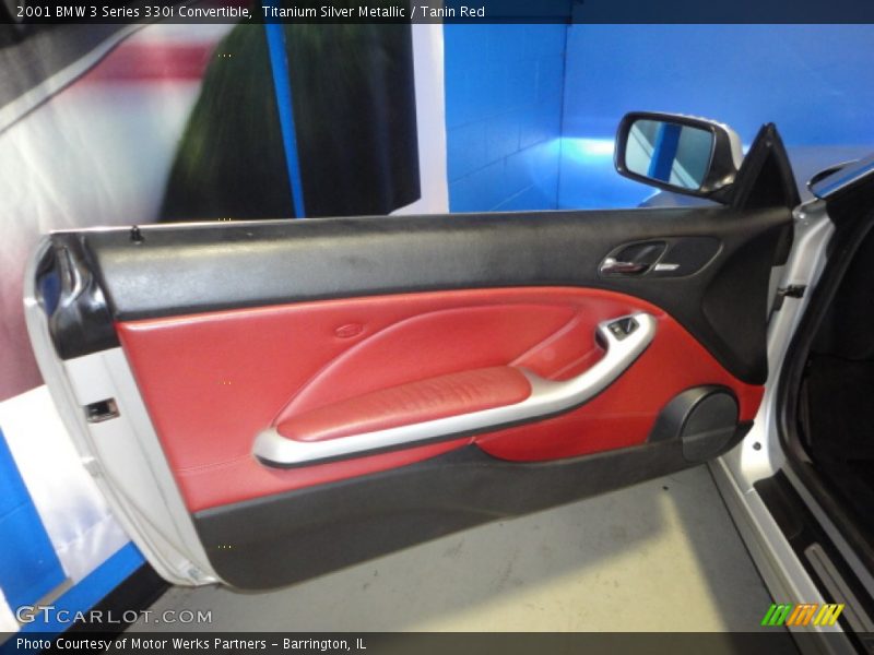 Titanium Silver Metallic / Tanin Red 2001 BMW 3 Series 330i Convertible