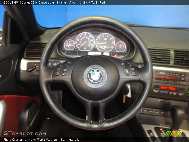 Titanium Silver Metallic / Tanin Red 2001 BMW 3 Series 330i Convertible