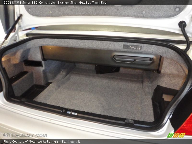 Titanium Silver Metallic / Tanin Red 2001 BMW 3 Series 330i Convertible