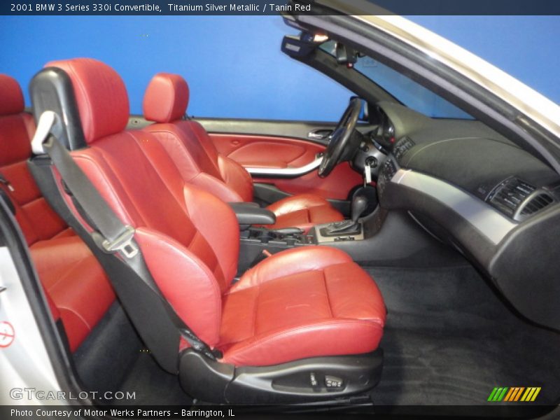 Titanium Silver Metallic / Tanin Red 2001 BMW 3 Series 330i Convertible