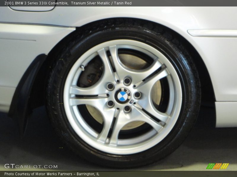 Titanium Silver Metallic / Tanin Red 2001 BMW 3 Series 330i Convertible