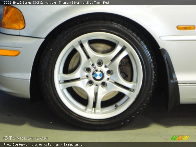 Titanium Silver Metallic / Tanin Red 2001 BMW 3 Series 330i Convertible