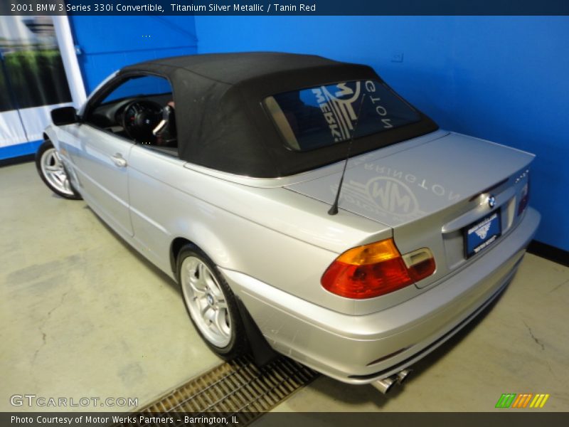 Titanium Silver Metallic / Tanin Red 2001 BMW 3 Series 330i Convertible