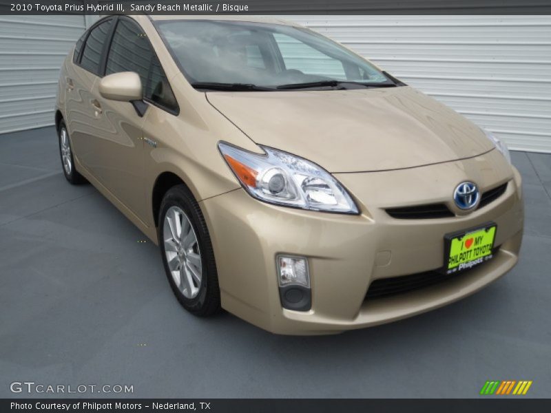 Sandy Beach Metallic / Bisque 2010 Toyota Prius Hybrid III
