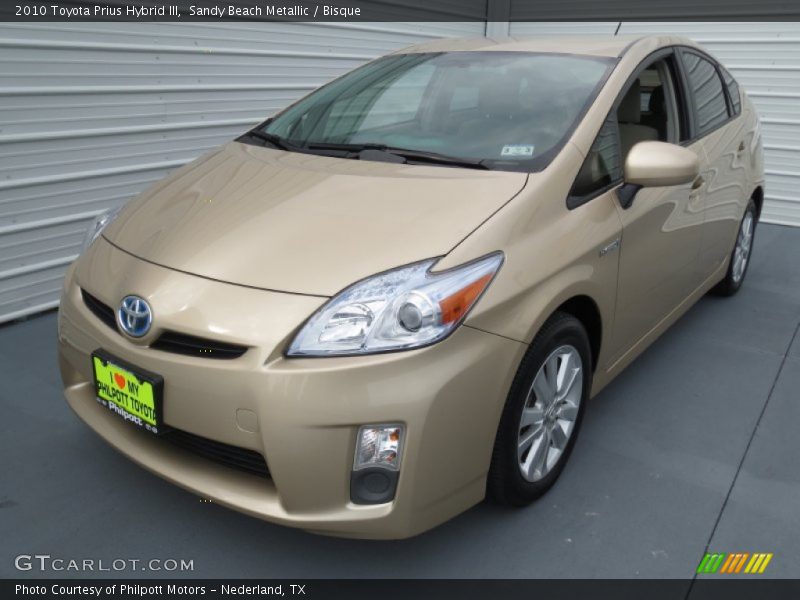 Sandy Beach Metallic / Bisque 2010 Toyota Prius Hybrid III
