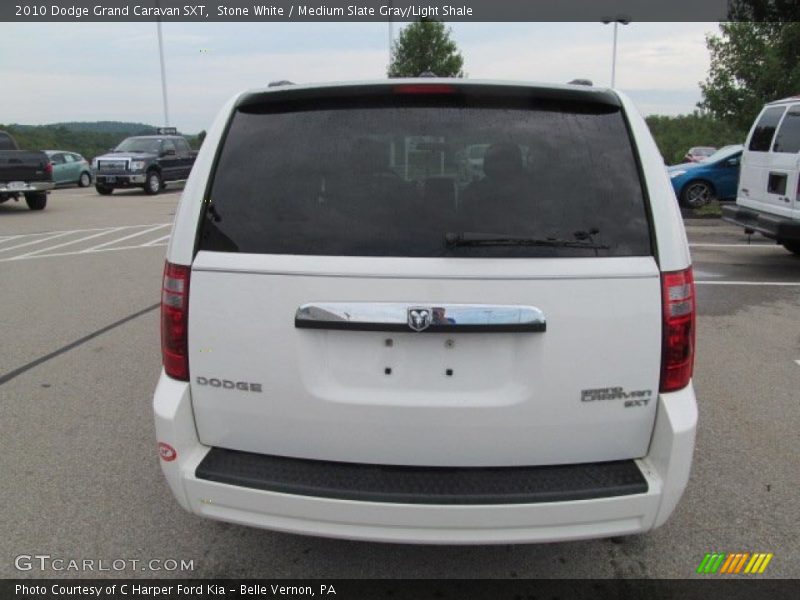 Stone White / Medium Slate Gray/Light Shale 2010 Dodge Grand Caravan SXT