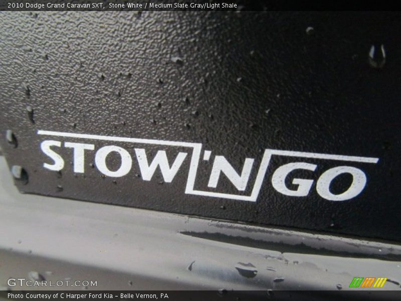 Stone White / Medium Slate Gray/Light Shale 2010 Dodge Grand Caravan SXT