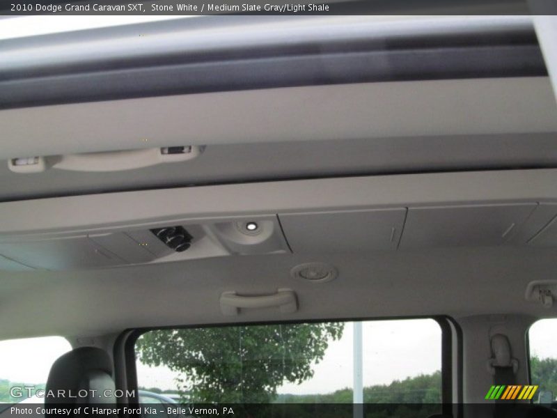 Stone White / Medium Slate Gray/Light Shale 2010 Dodge Grand Caravan SXT