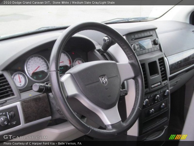 Stone White / Medium Slate Gray/Light Shale 2010 Dodge Grand Caravan SXT