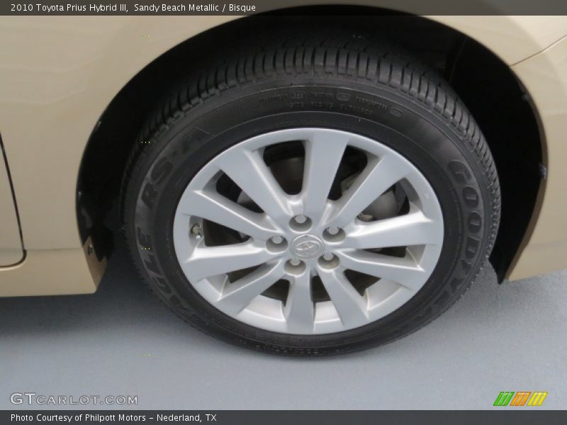 Sandy Beach Metallic / Bisque 2010 Toyota Prius Hybrid III