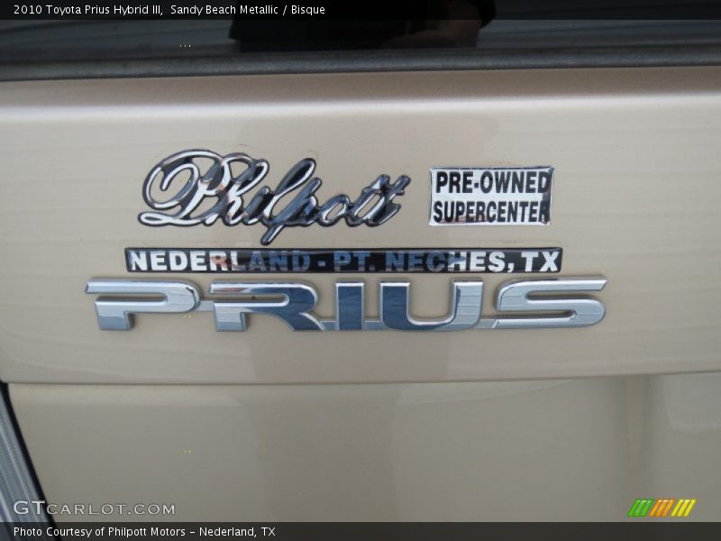 Sandy Beach Metallic / Bisque 2010 Toyota Prius Hybrid III