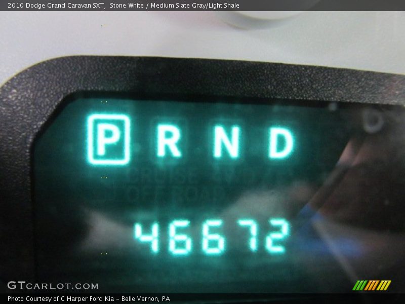 Stone White / Medium Slate Gray/Light Shale 2010 Dodge Grand Caravan SXT