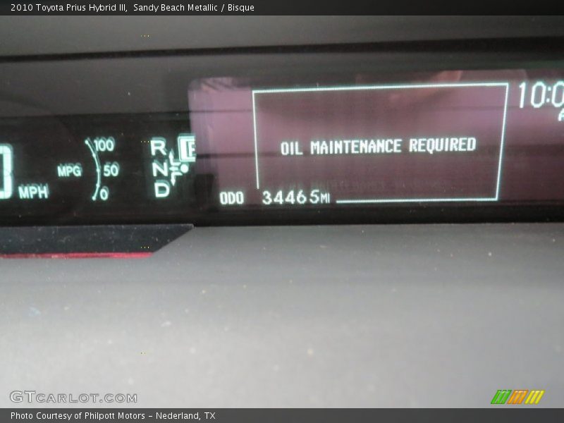Sandy Beach Metallic / Bisque 2010 Toyota Prius Hybrid III