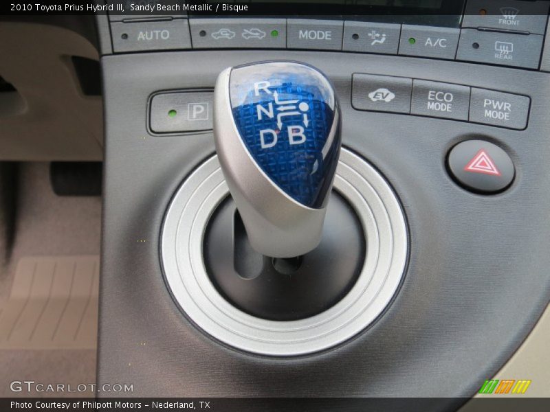 Sandy Beach Metallic / Bisque 2010 Toyota Prius Hybrid III