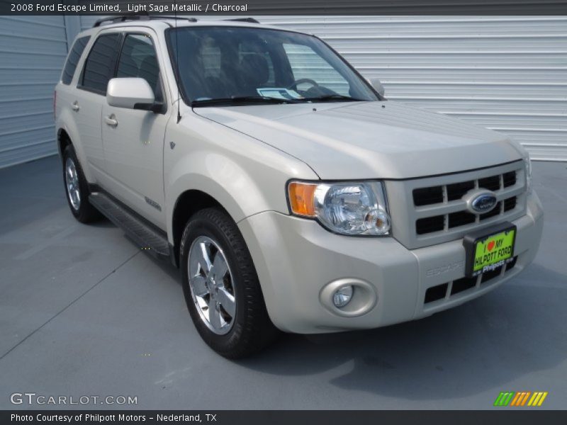 Light Sage Metallic / Charcoal 2008 Ford Escape Limited