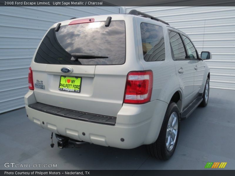 Light Sage Metallic / Charcoal 2008 Ford Escape Limited