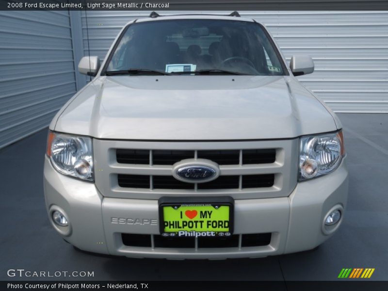 Light Sage Metallic / Charcoal 2008 Ford Escape Limited