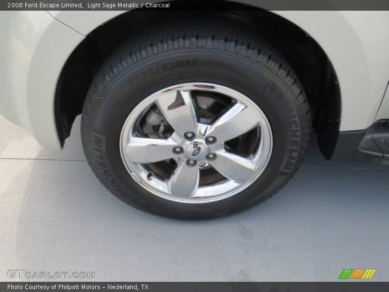 Light Sage Metallic / Charcoal 2008 Ford Escape Limited