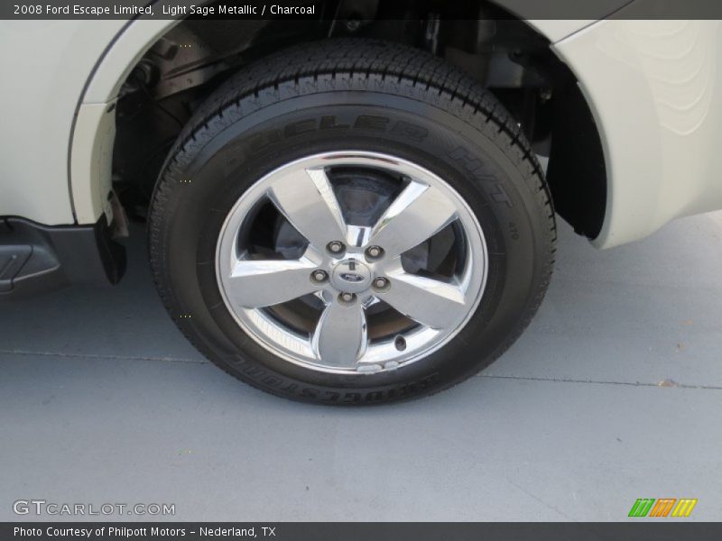 Light Sage Metallic / Charcoal 2008 Ford Escape Limited