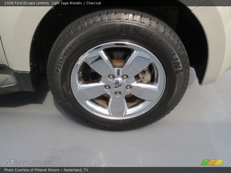 Light Sage Metallic / Charcoal 2008 Ford Escape Limited