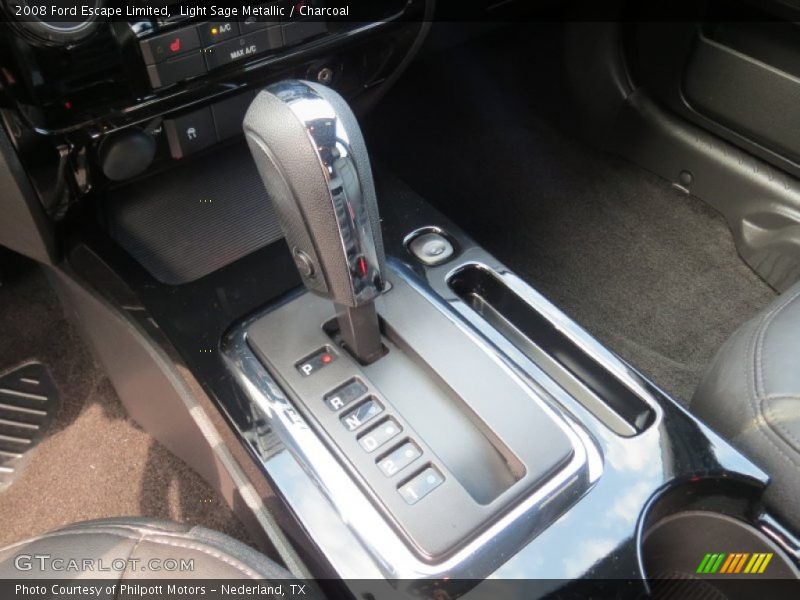 Light Sage Metallic / Charcoal 2008 Ford Escape Limited