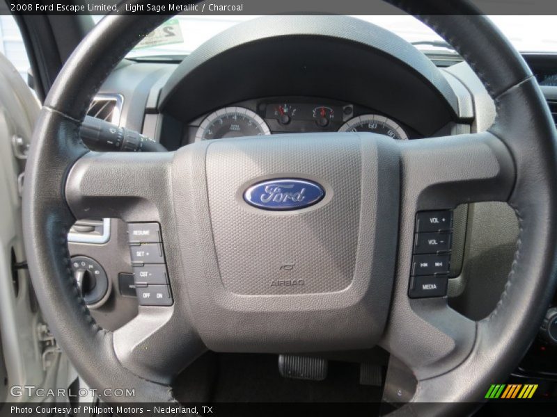 Light Sage Metallic / Charcoal 2008 Ford Escape Limited
