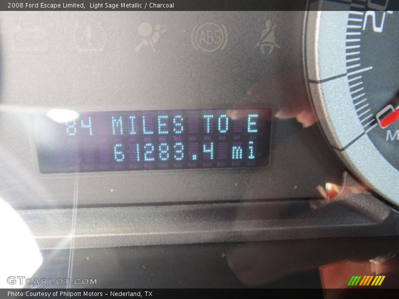 Light Sage Metallic / Charcoal 2008 Ford Escape Limited