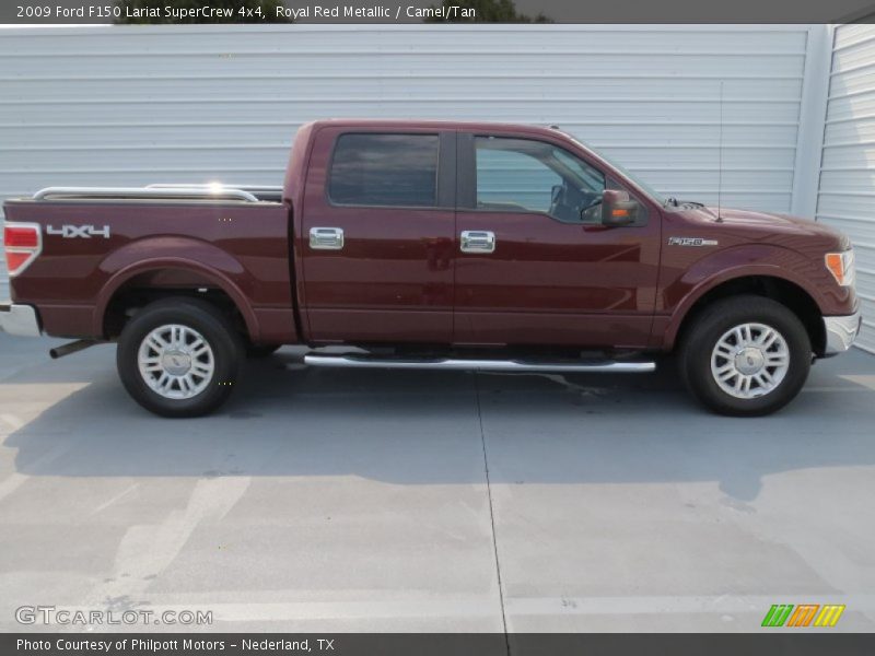 Royal Red Metallic / Camel/Tan 2009 Ford F150 Lariat SuperCrew 4x4