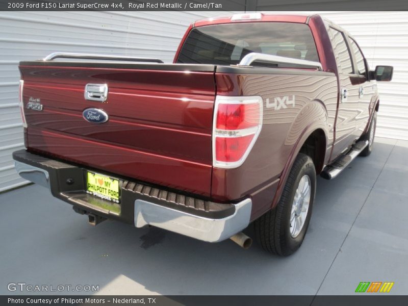 Royal Red Metallic / Camel/Tan 2009 Ford F150 Lariat SuperCrew 4x4